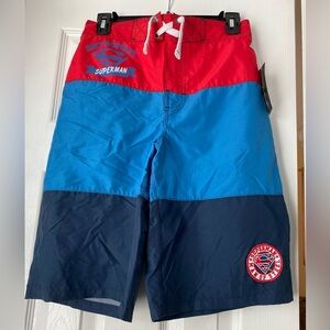 Boys Swimming Trunks Superman Size L Purchased at Macy’s